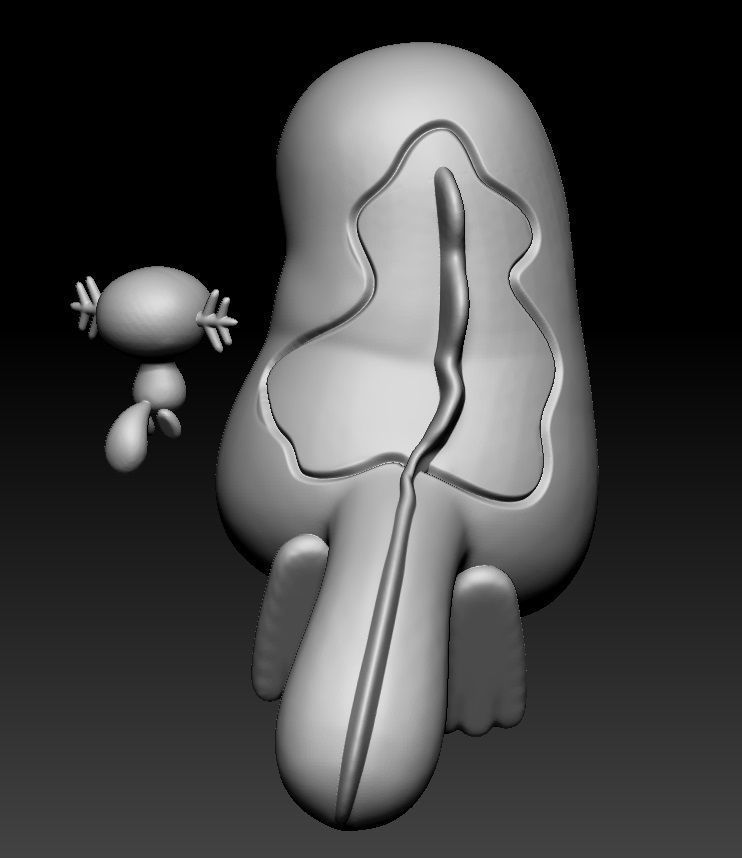 Pokemon Wooper Quagsire 3D print model_2