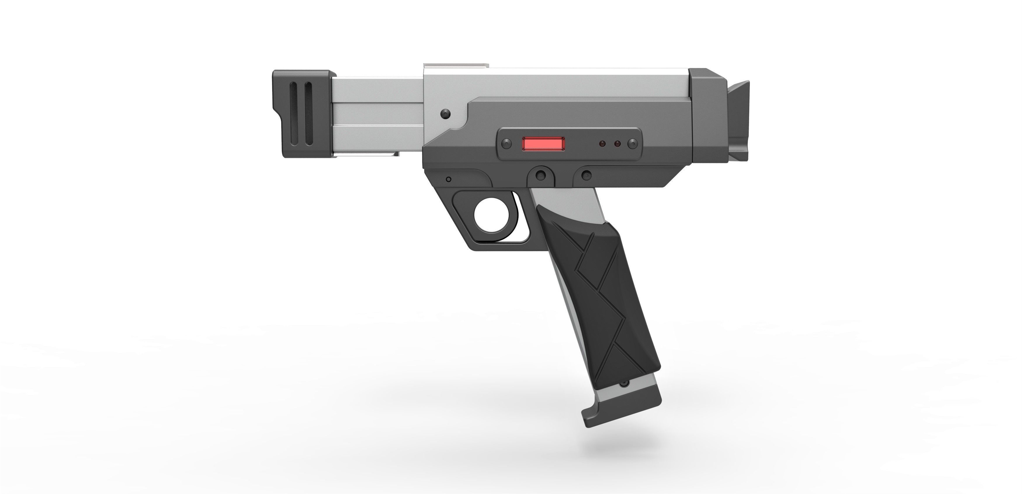 Blaster pistol from the movie Lost in space 1998 3D model_5