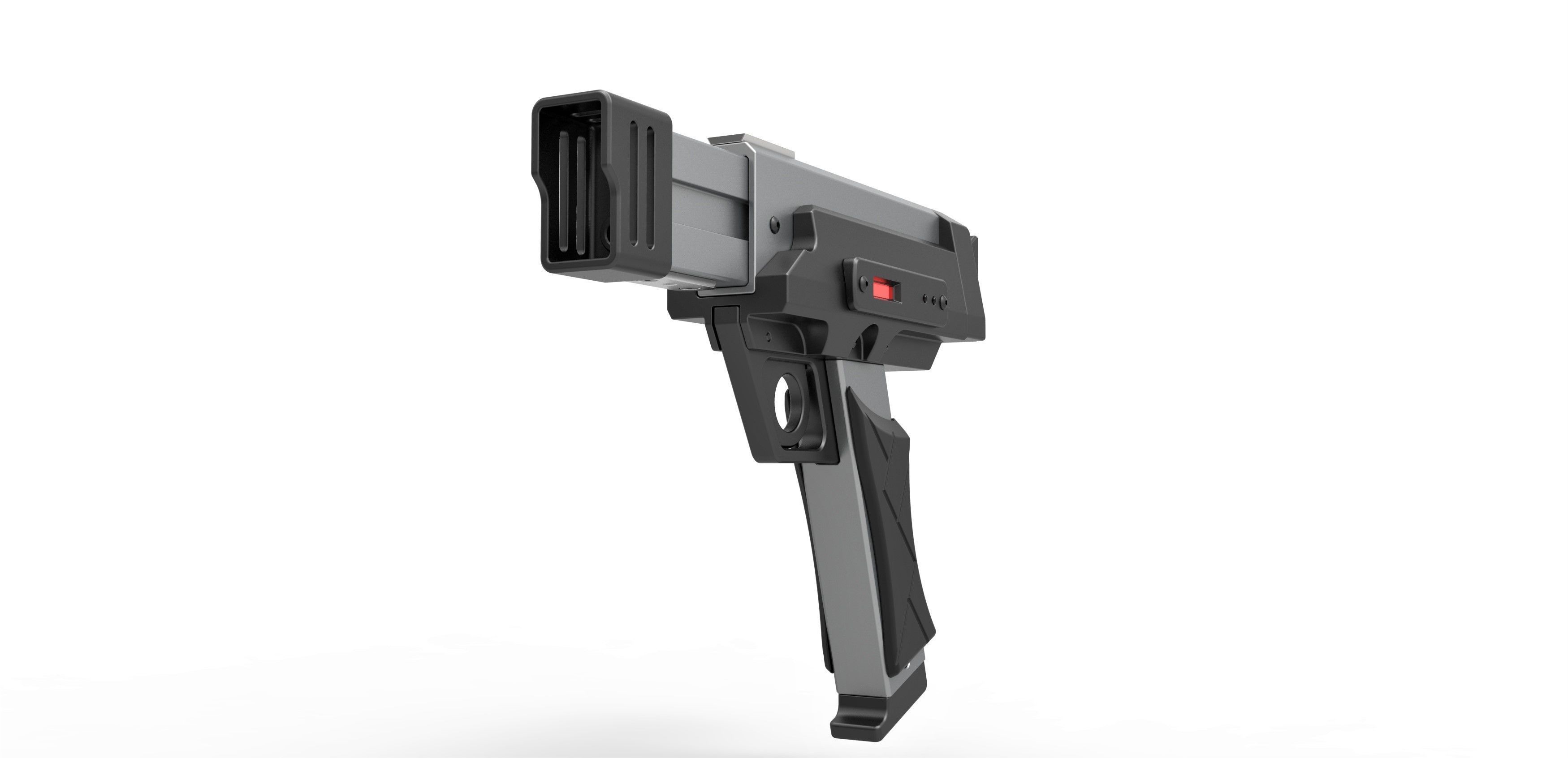 Blaster pistol from the movie Lost in space 1998 3D model_3