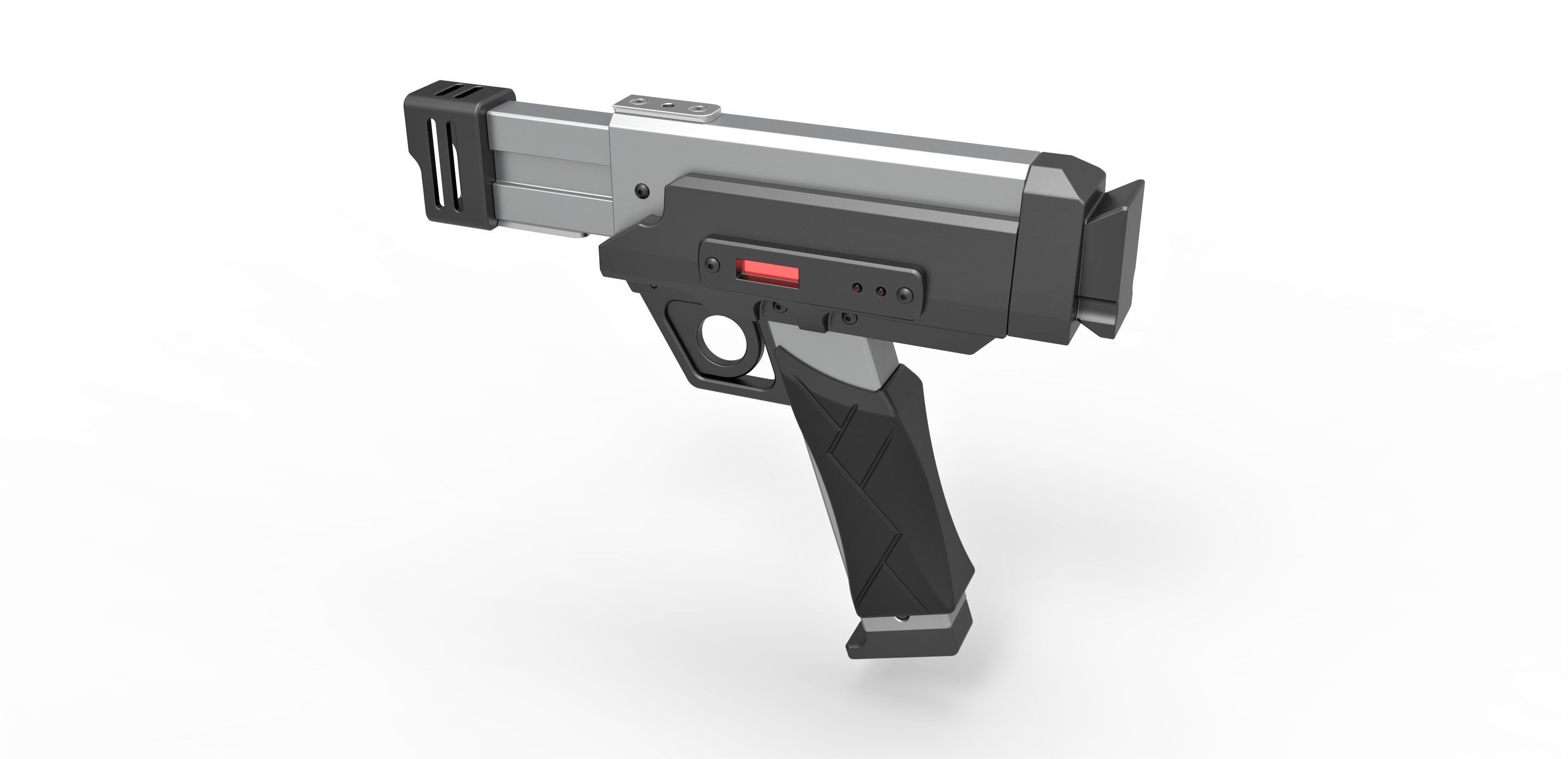 Blaster pistol from the movie Lost in space 1998 3D model_8