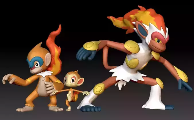 Pokemon Chimchar Monferno Infernape