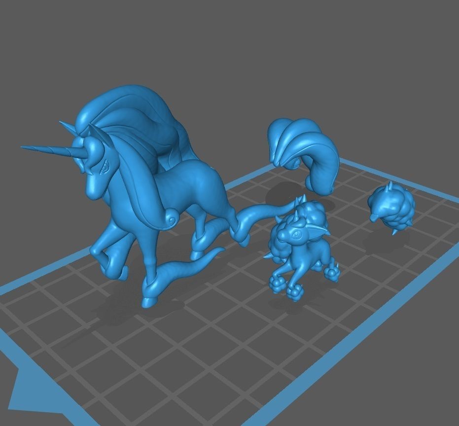 Pokemon Galarian Ponyta Galarian Rapidash 3D print model_3