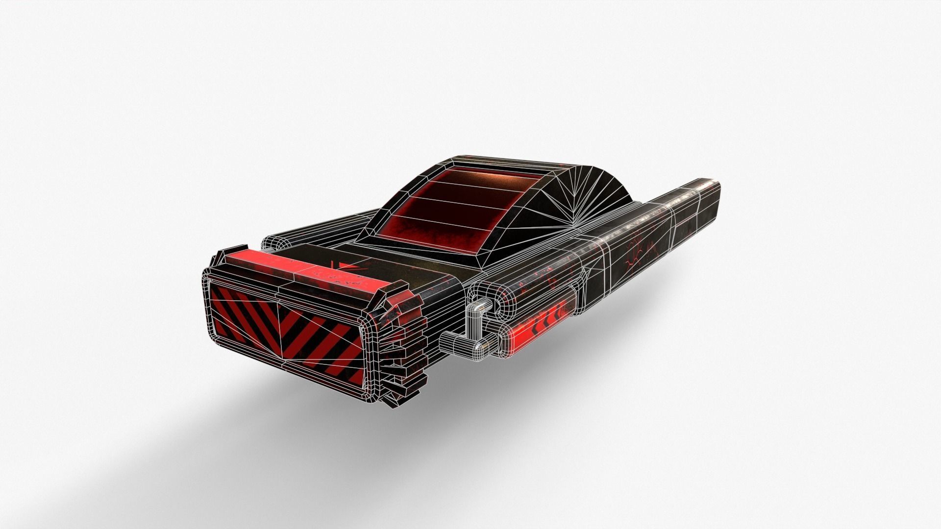 Sci-Fi Space Ship V4 Low-poly 3D model_3