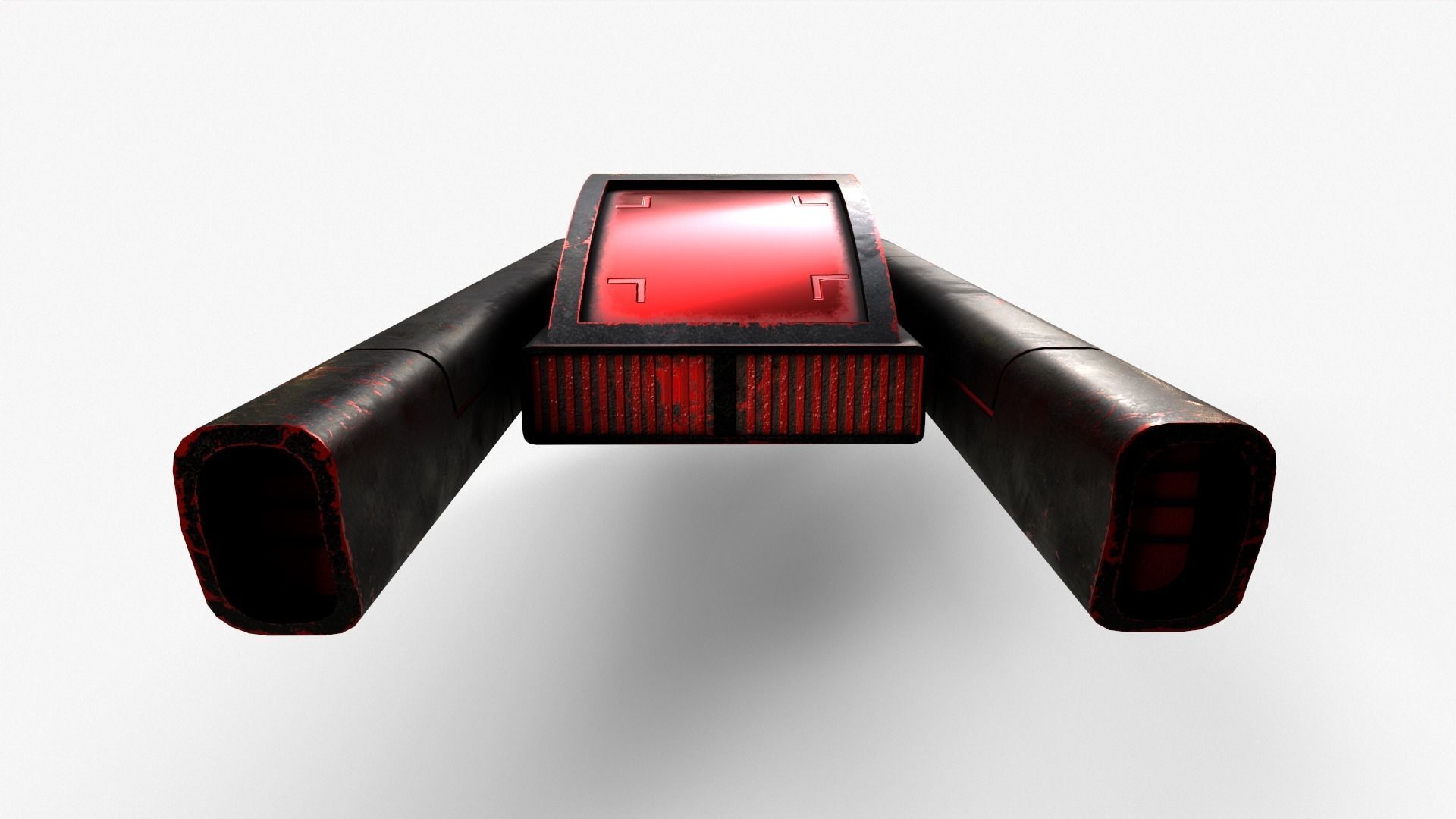 Sci-Fi Space Ship V4 Low-poly 3D model_17