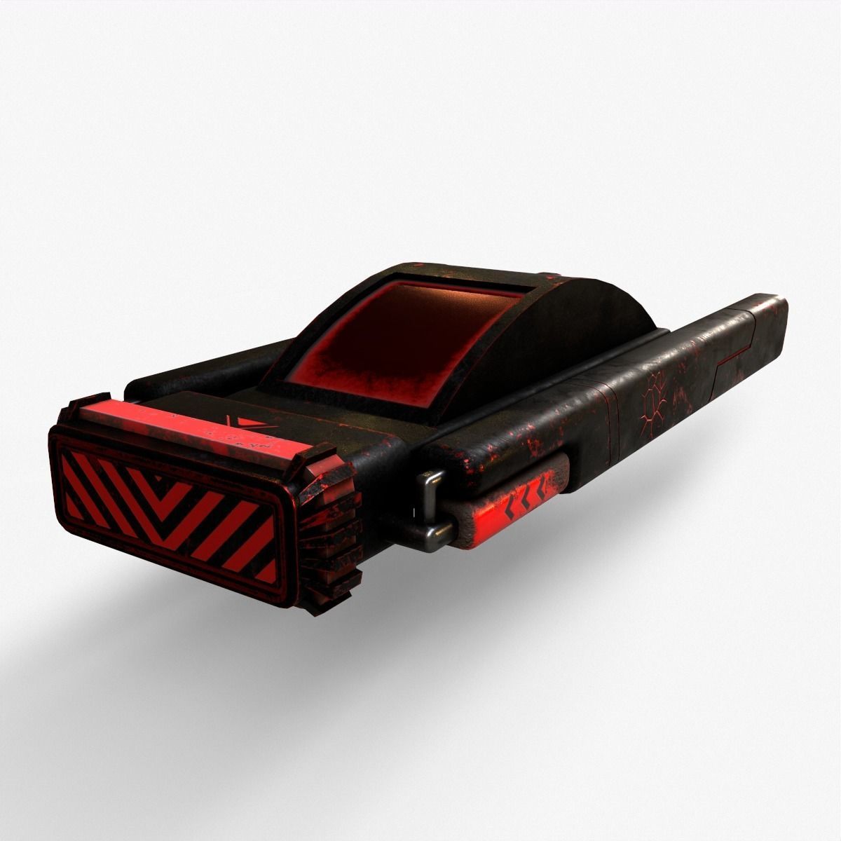 Sci-Fi Space Ship V4 Low-poly 3D model_5