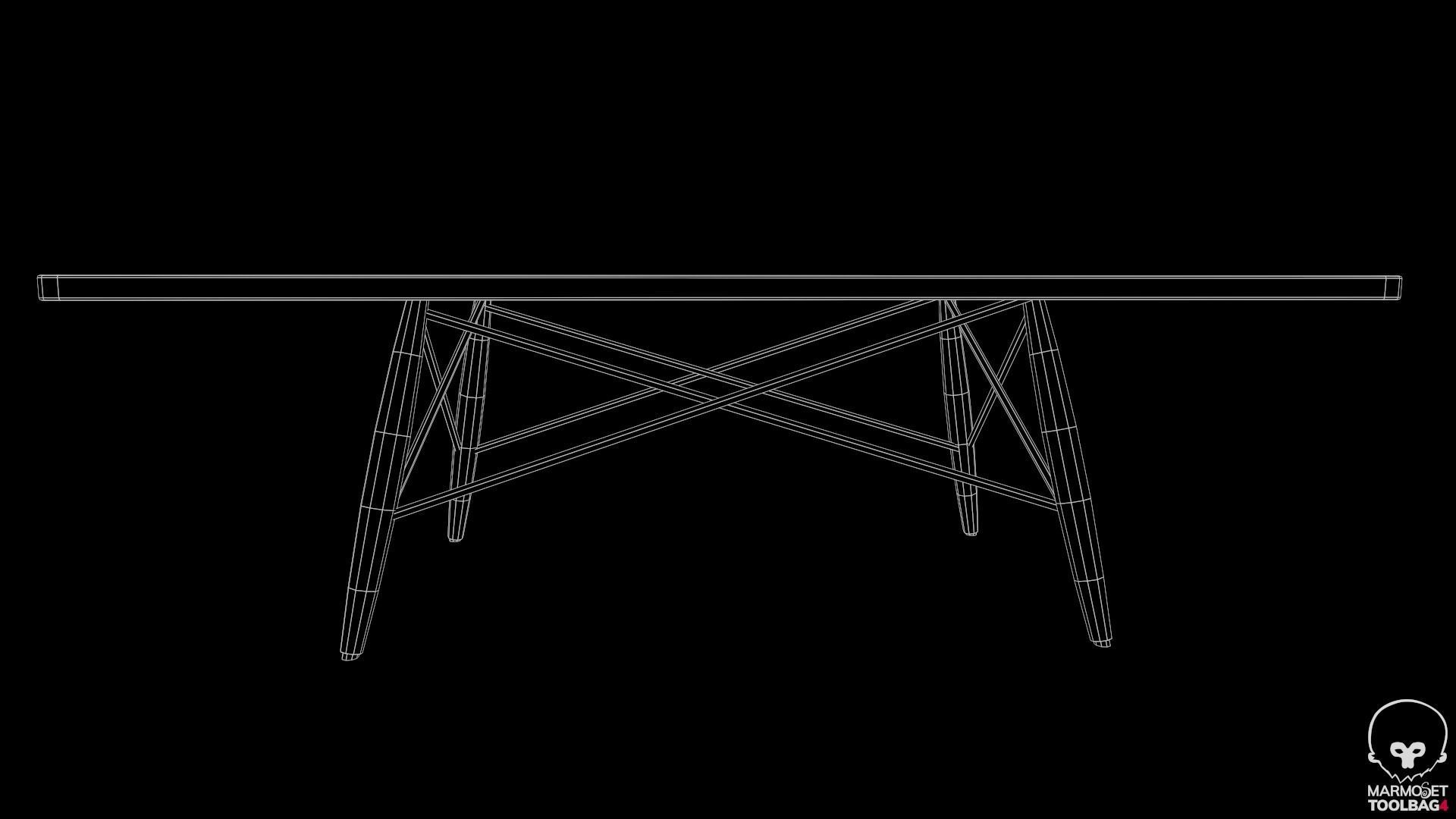 Cen Table 61 Low-poly 3D model_5