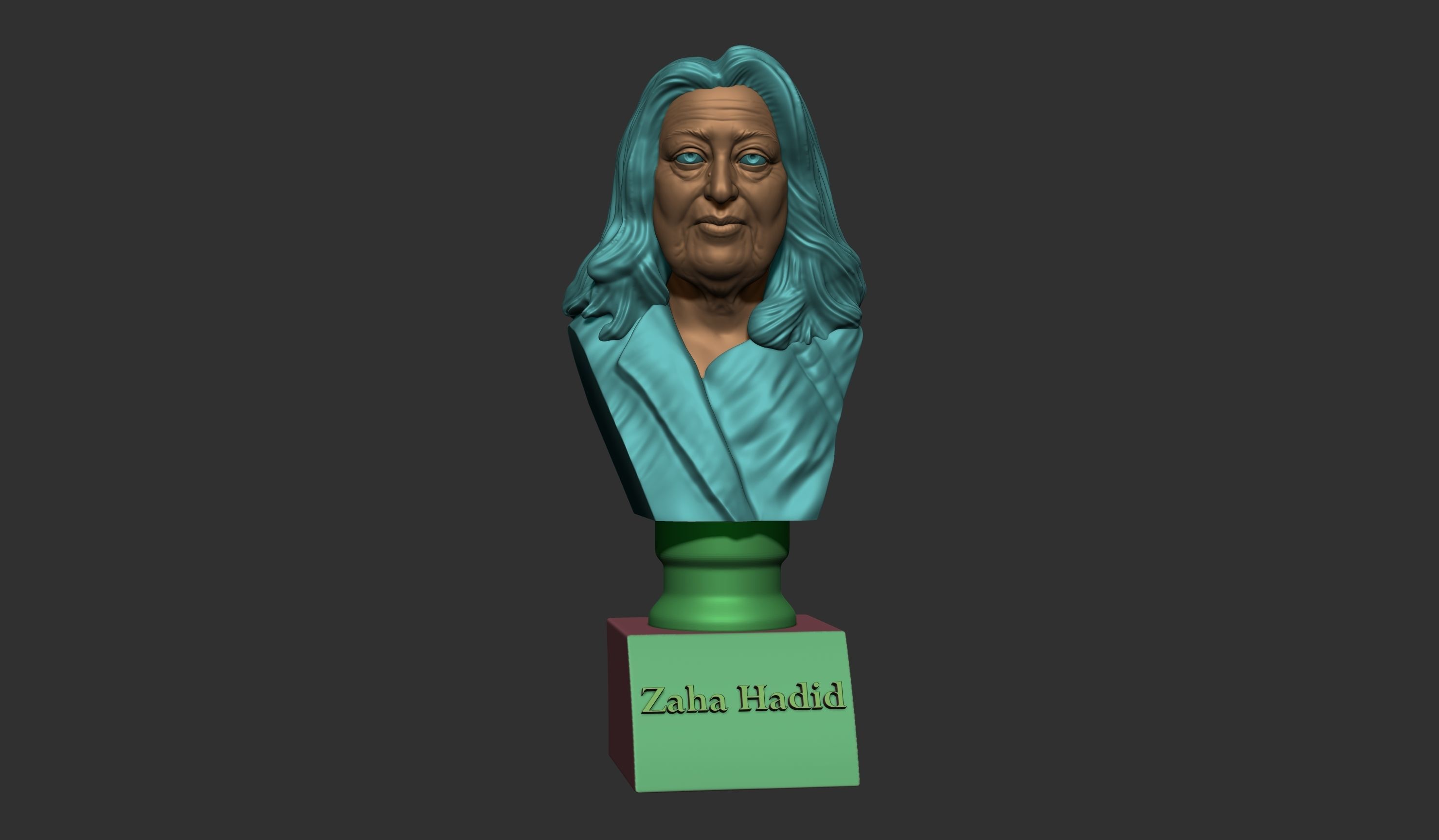 Zaha Hadid  3D print model_5