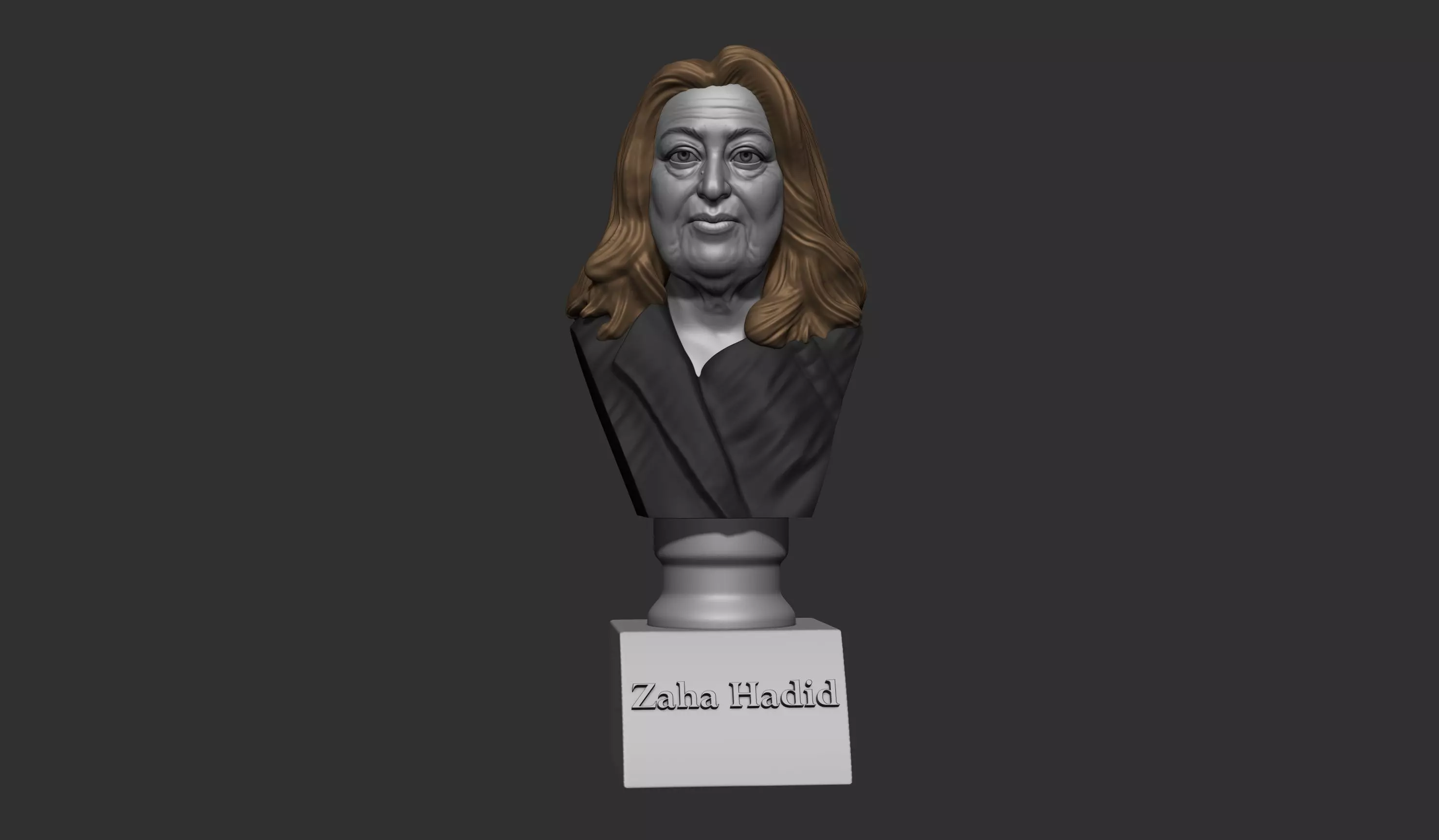 Zaha Hadid  3D print model_0