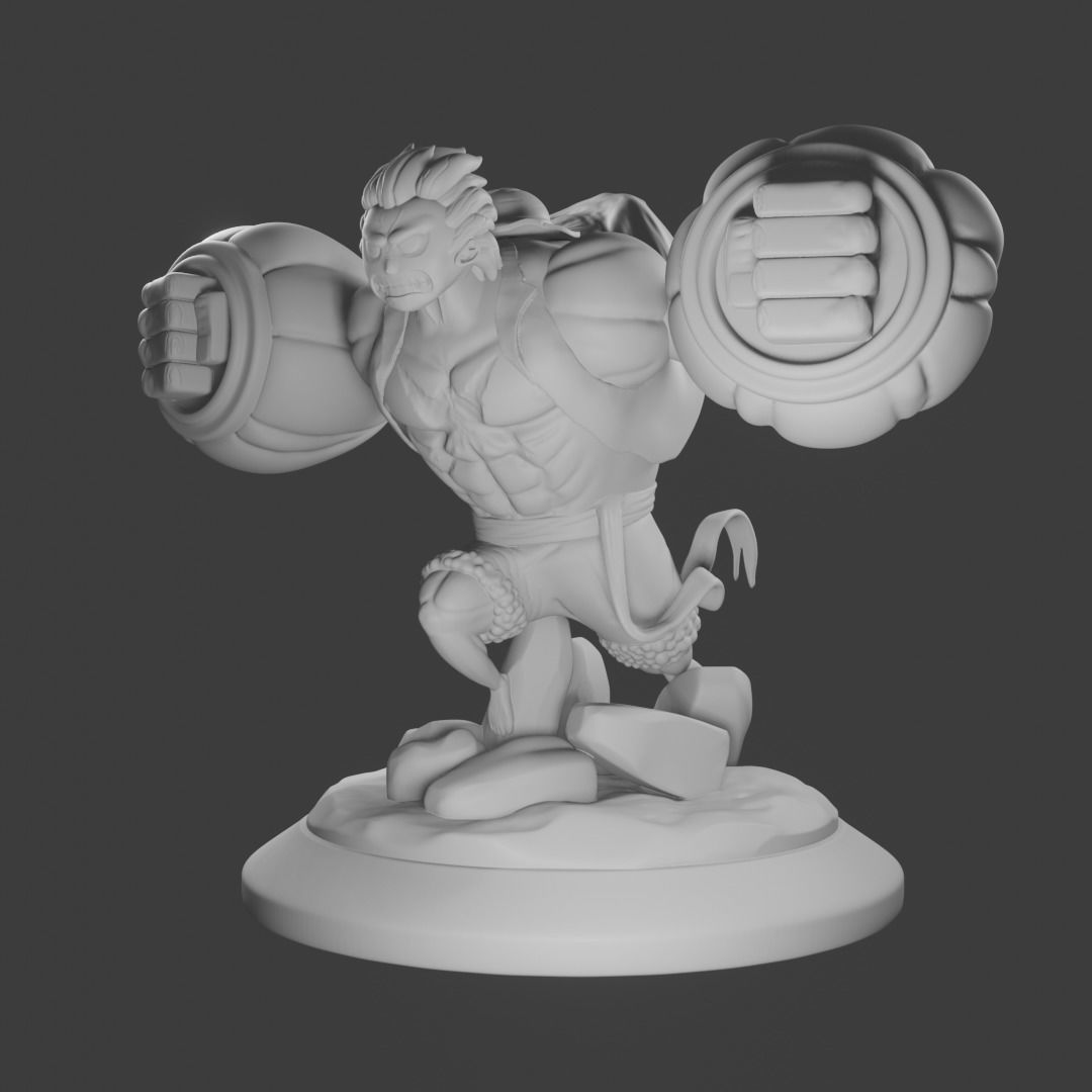 Monkey D luffy Gear 4 3D print model_1