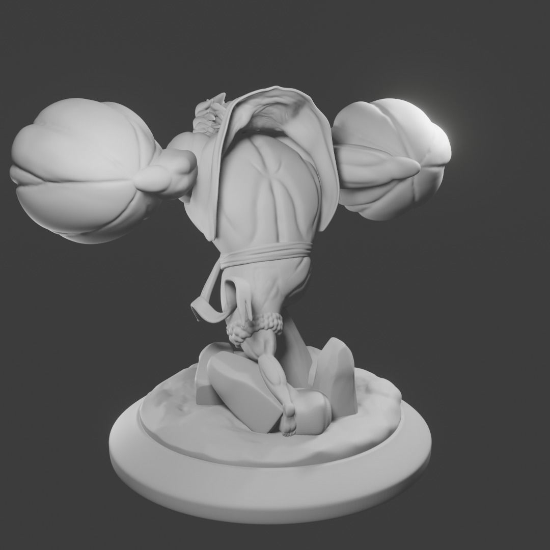 Monkey D luffy Gear 4 3D print model_3