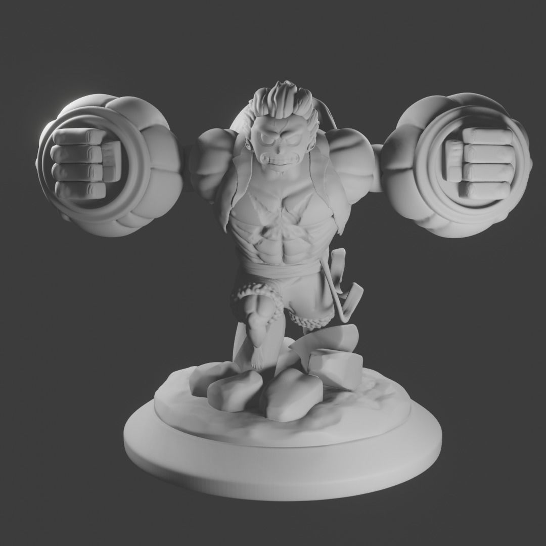 Monkey D luffy Gear 4 3D print model_4