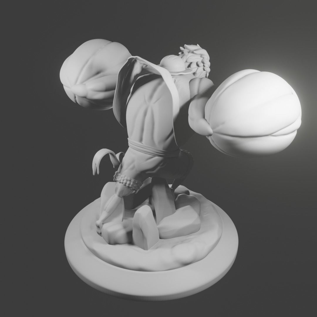 Monkey D luffy Gear 4 3D print model_2