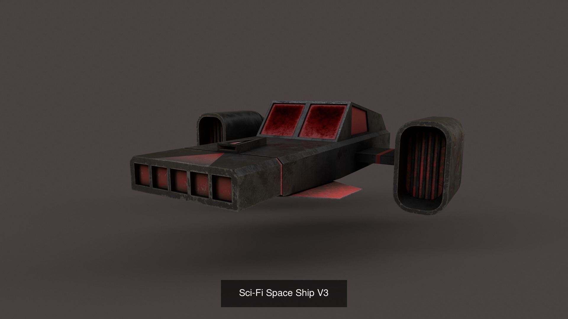 Sci-Fi Space Ship Pack 3D Model Collection_7