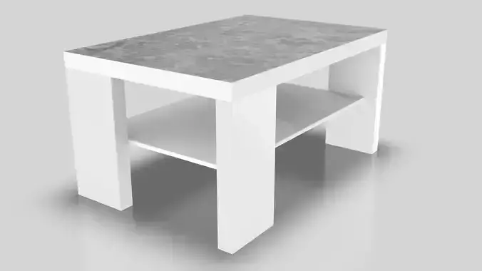Living Room Table 006 Low-poly 3D model