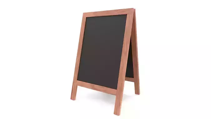 Chalkboard street display mockup 02