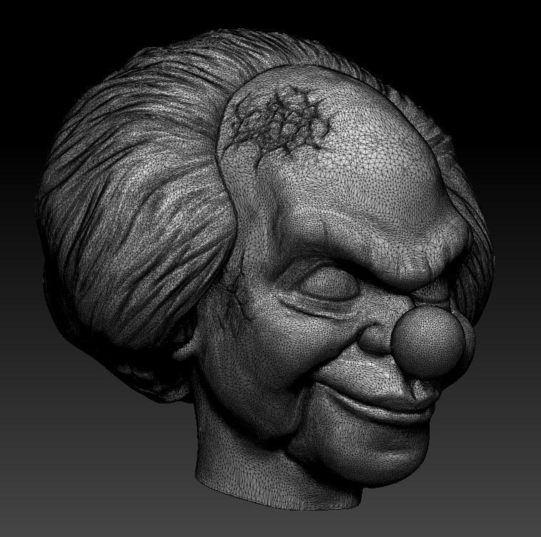 Clown Puppet - Dead Silence - Printable Head 3D print model_3