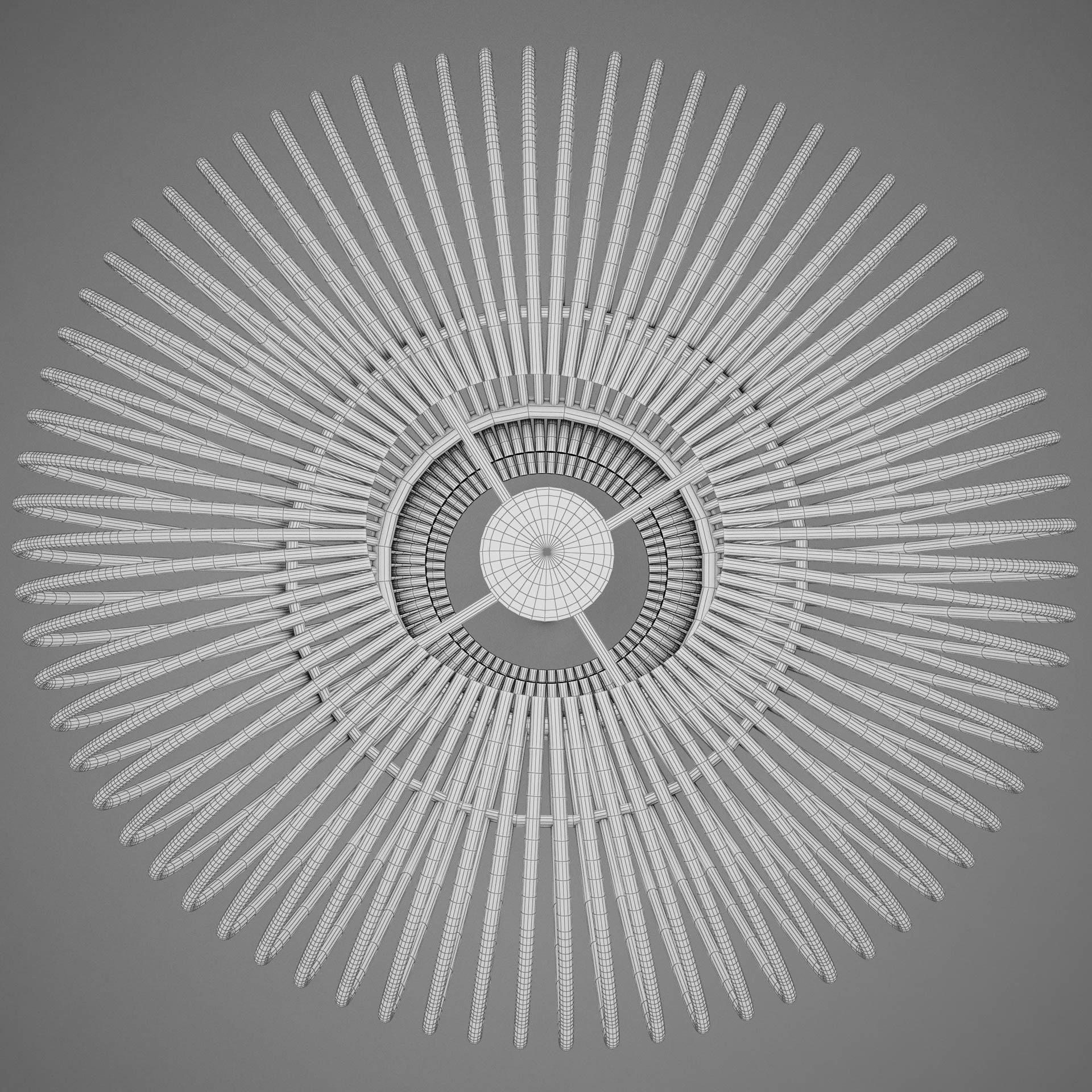 Lamp Wicker Basket HD 3D model_16