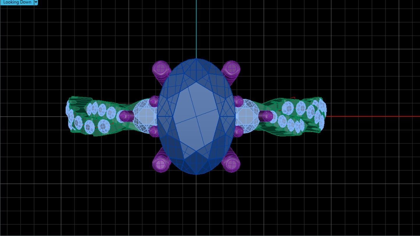 Rings ring 3D print model_1