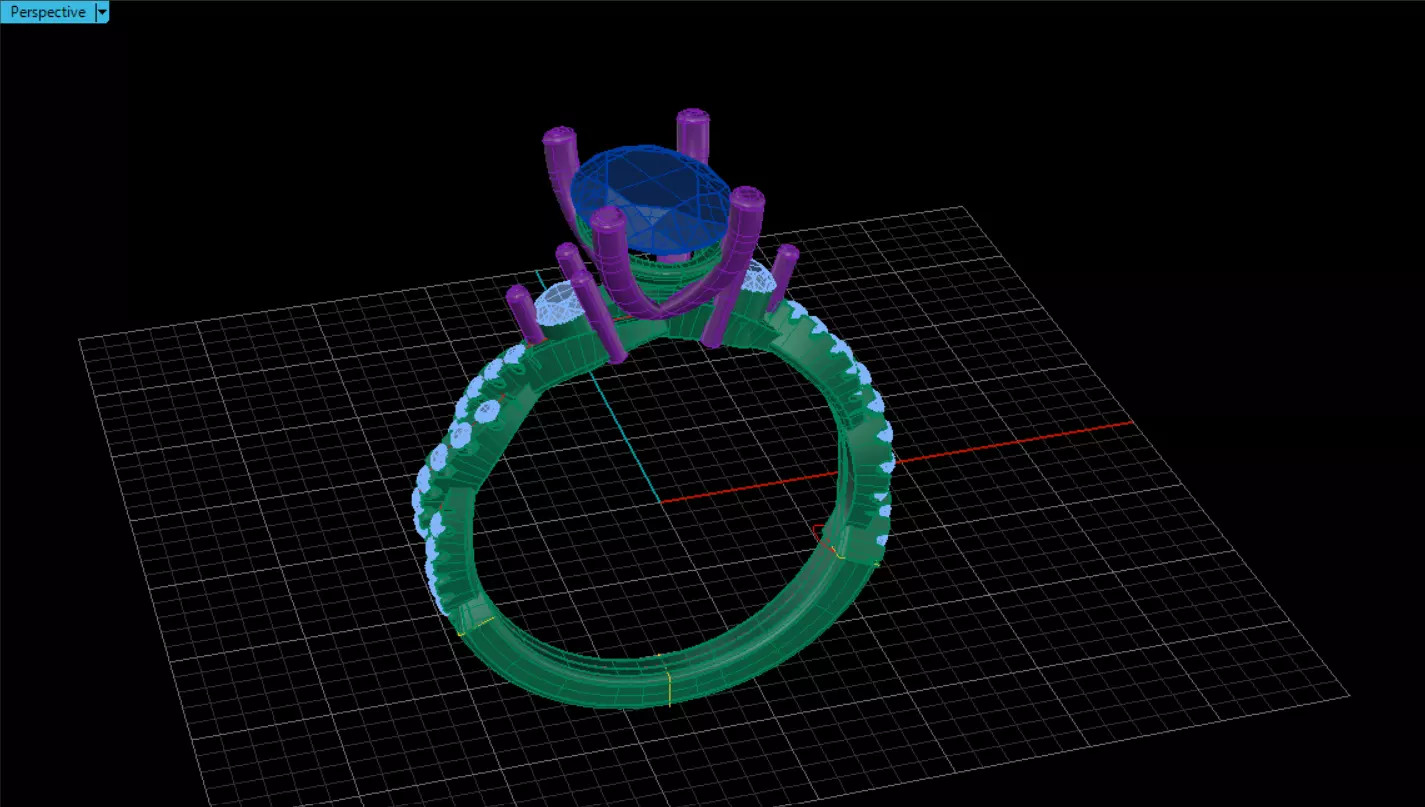 Rings ring 3D print model_0