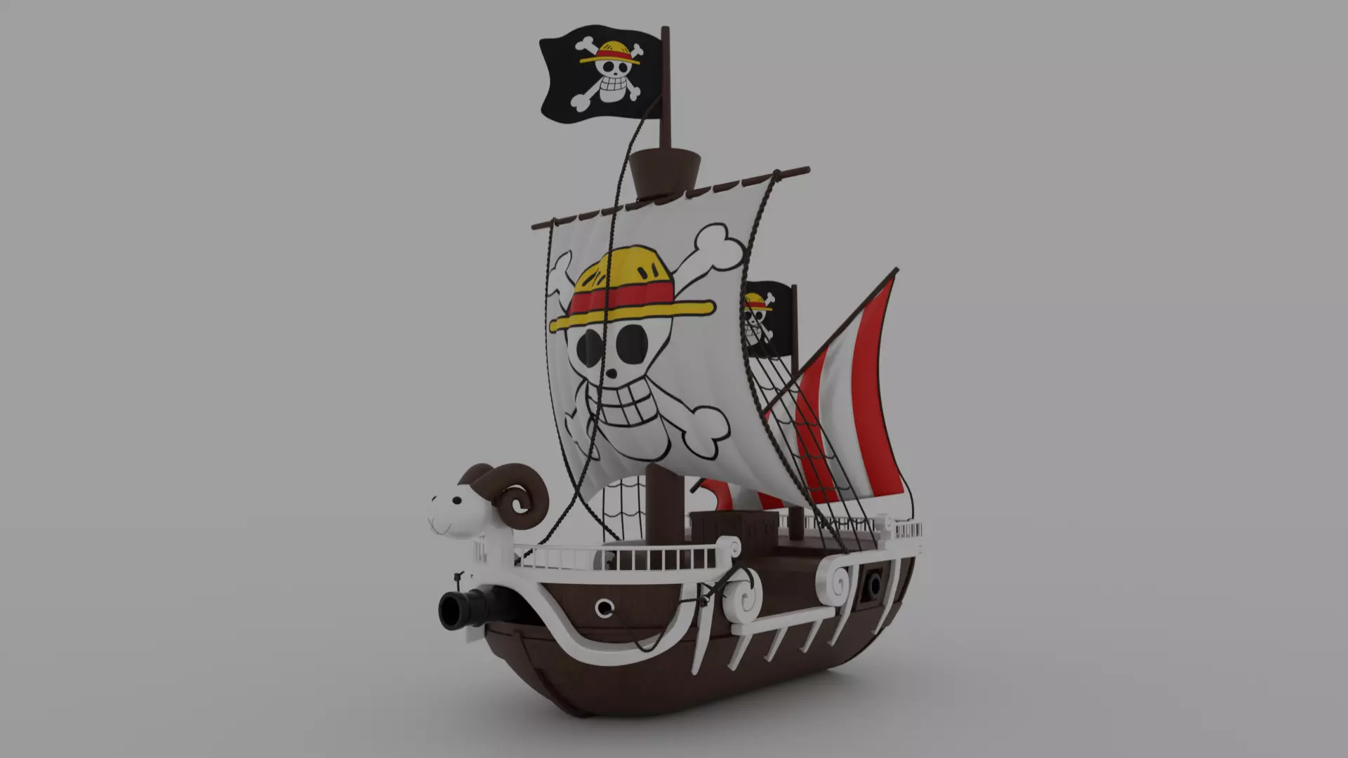 Going merry Low-poly 3D model_0