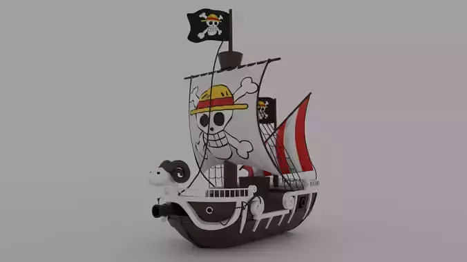 Going merry Low-poly 3D model