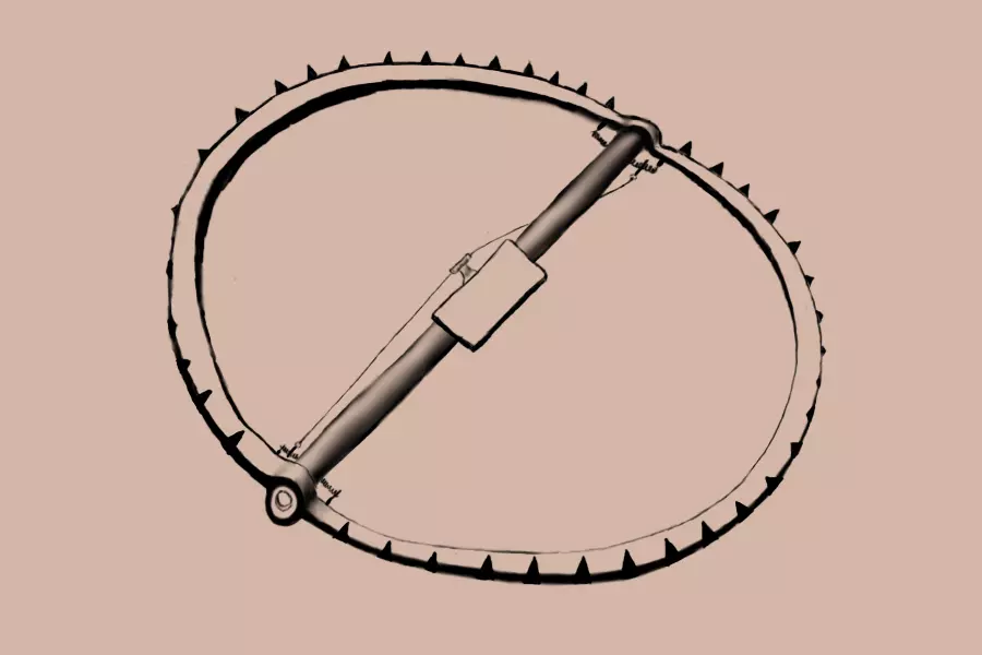 Trap model circular saw blade Free low-poly 3D model