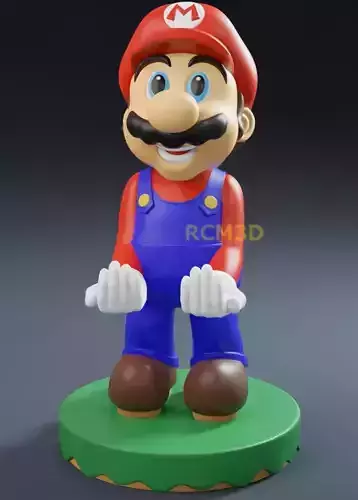 Super Mario cellphone and joystick holder  3D print model