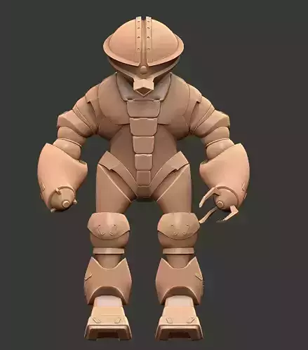 Acguy humanoid robot 3D print model