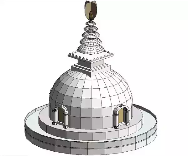 Buddhist Stupa 3D model