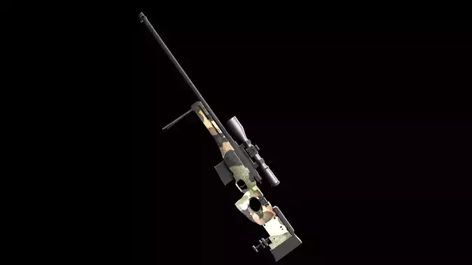Gun awm  3D model