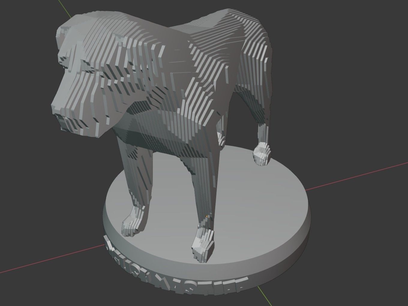 Parametric English Mastiff Low-poly 3D model_9