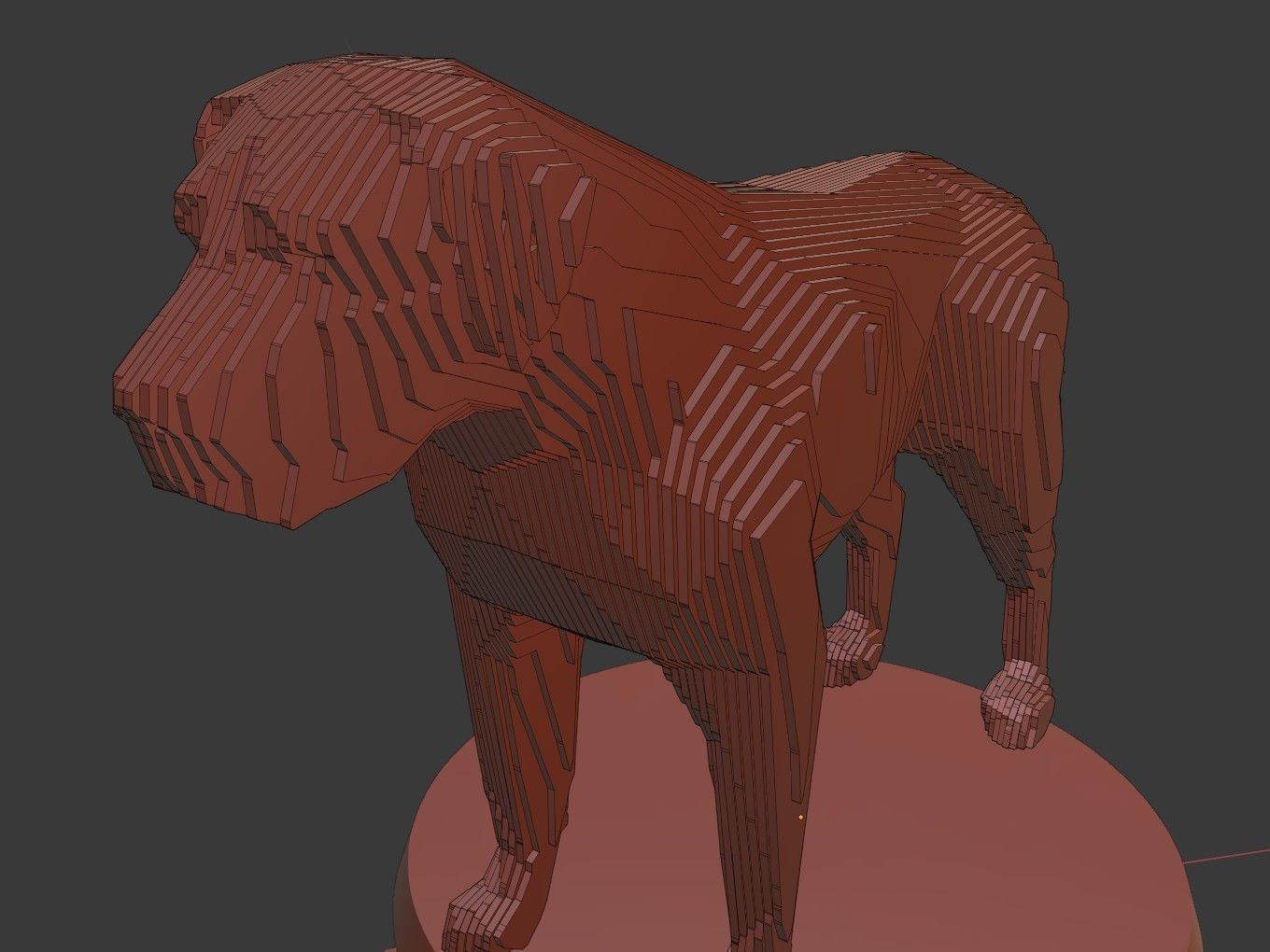 Parametric English Mastiff Low-poly 3D model_11