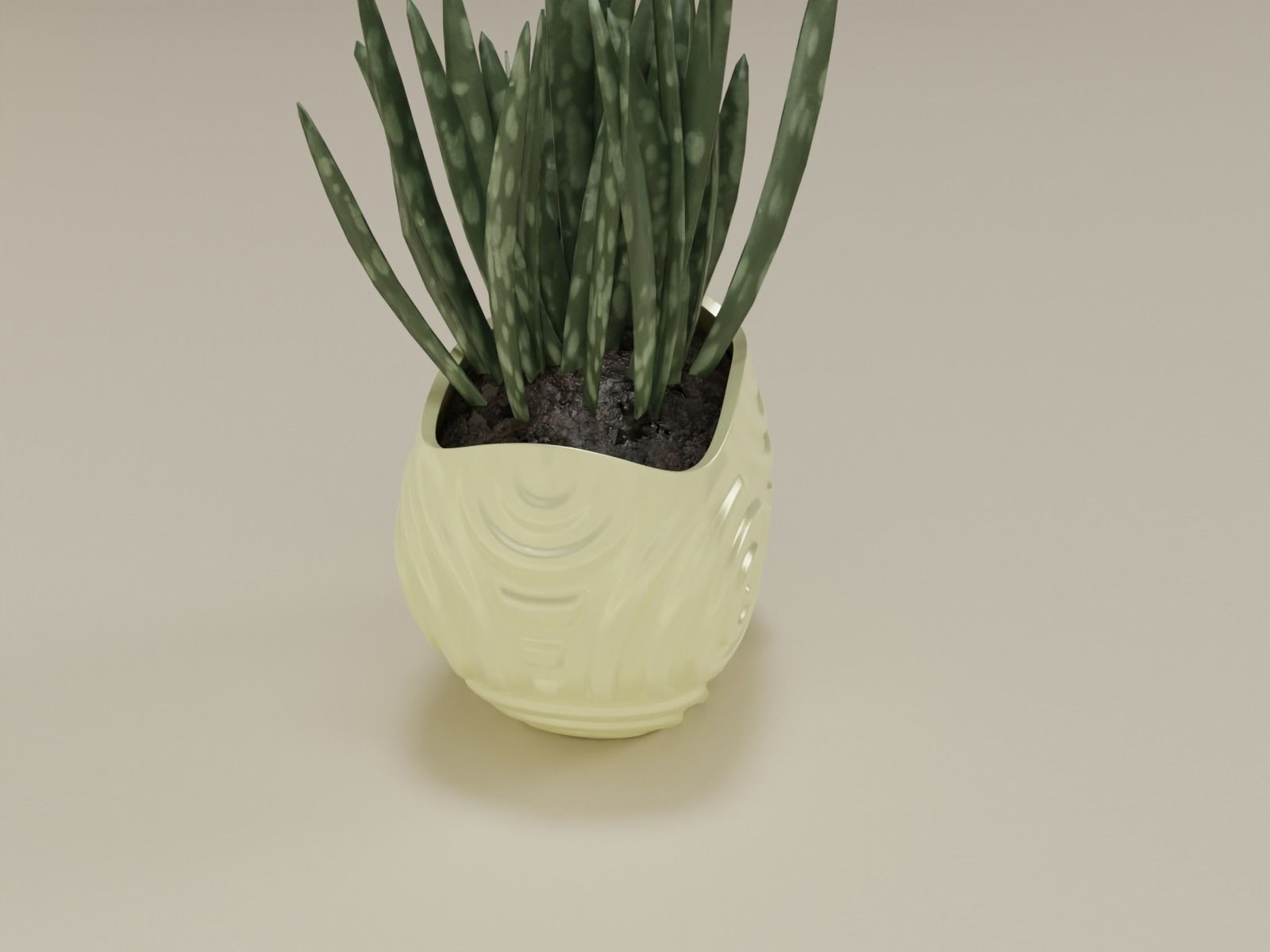 plant pot planter skull 53 3D print model_13