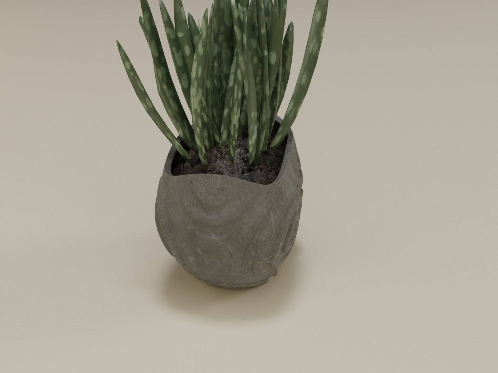 plant pot planter skull 53 3D print model_15