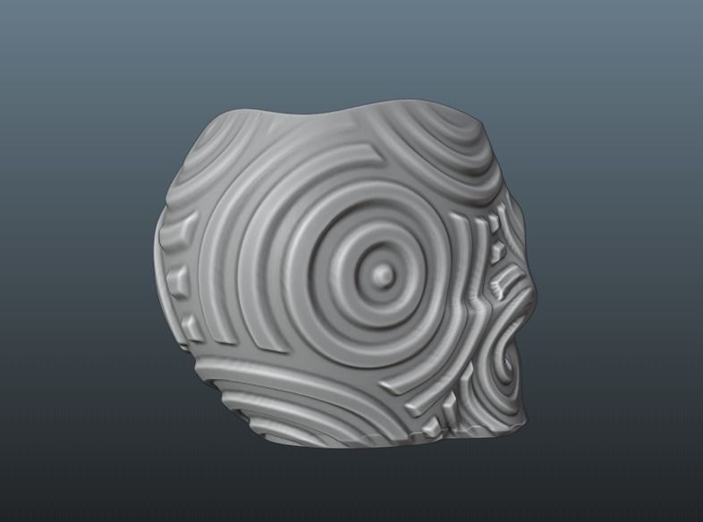 plant pot planter skull 53 3D print model_6