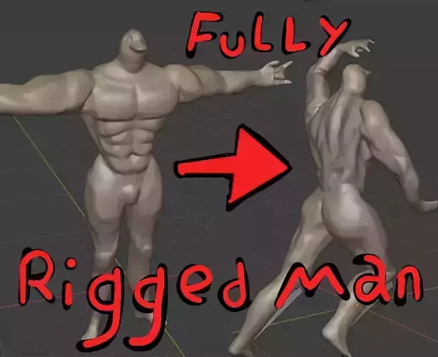 Bird Man Free 3D model