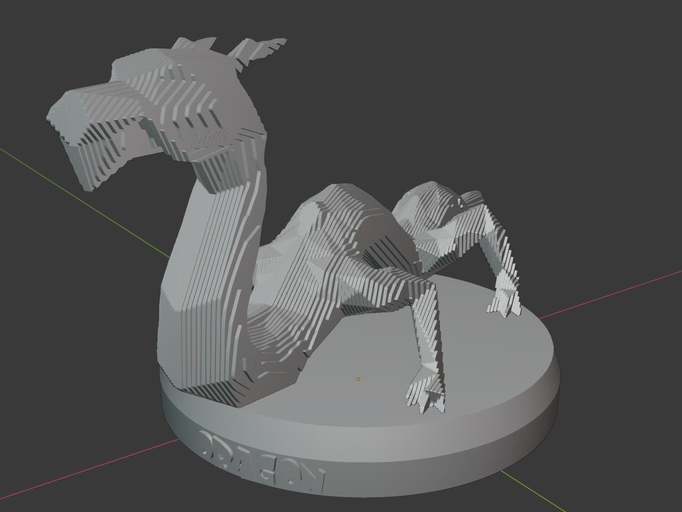 Parametric Dragon Low-poly 3D model_7