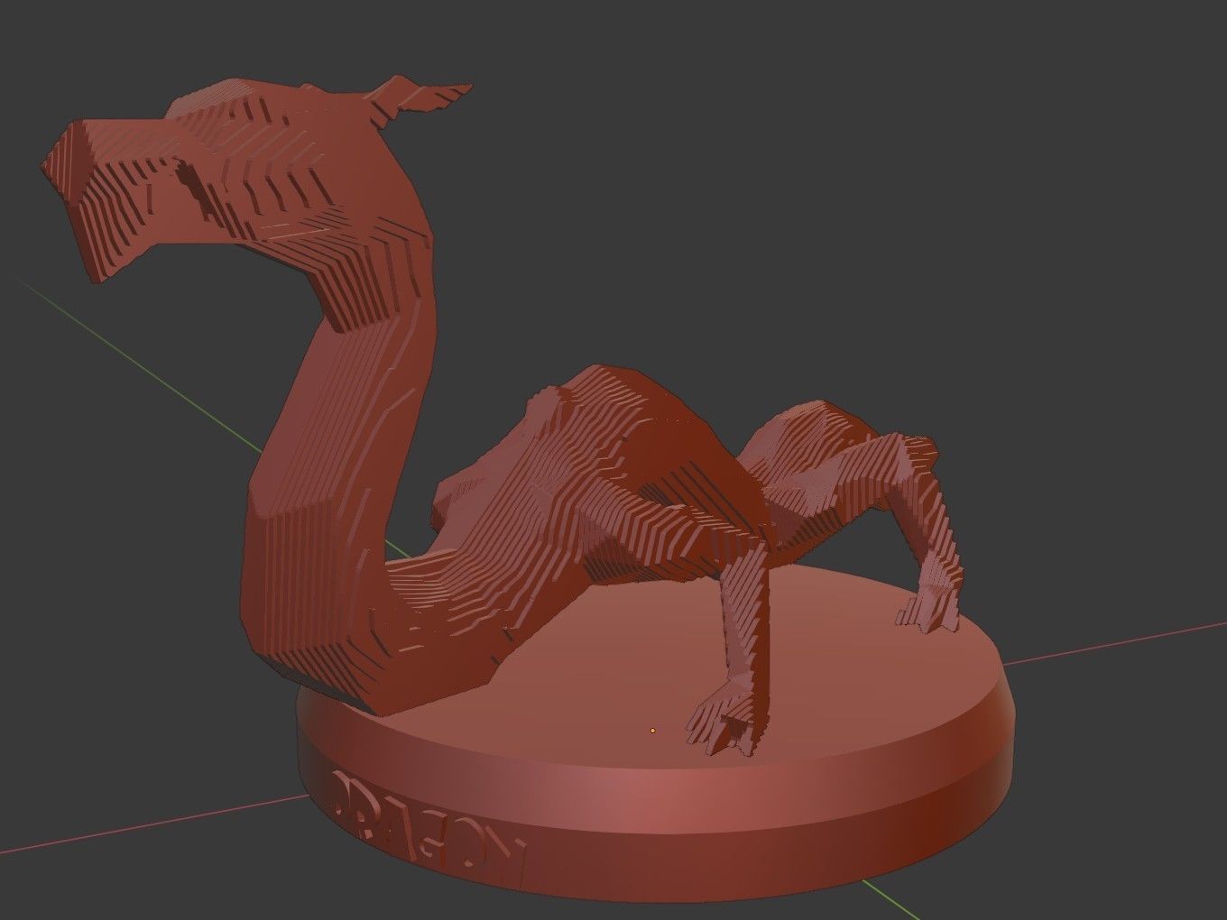 Parametric Dragon Low-poly 3D model_10