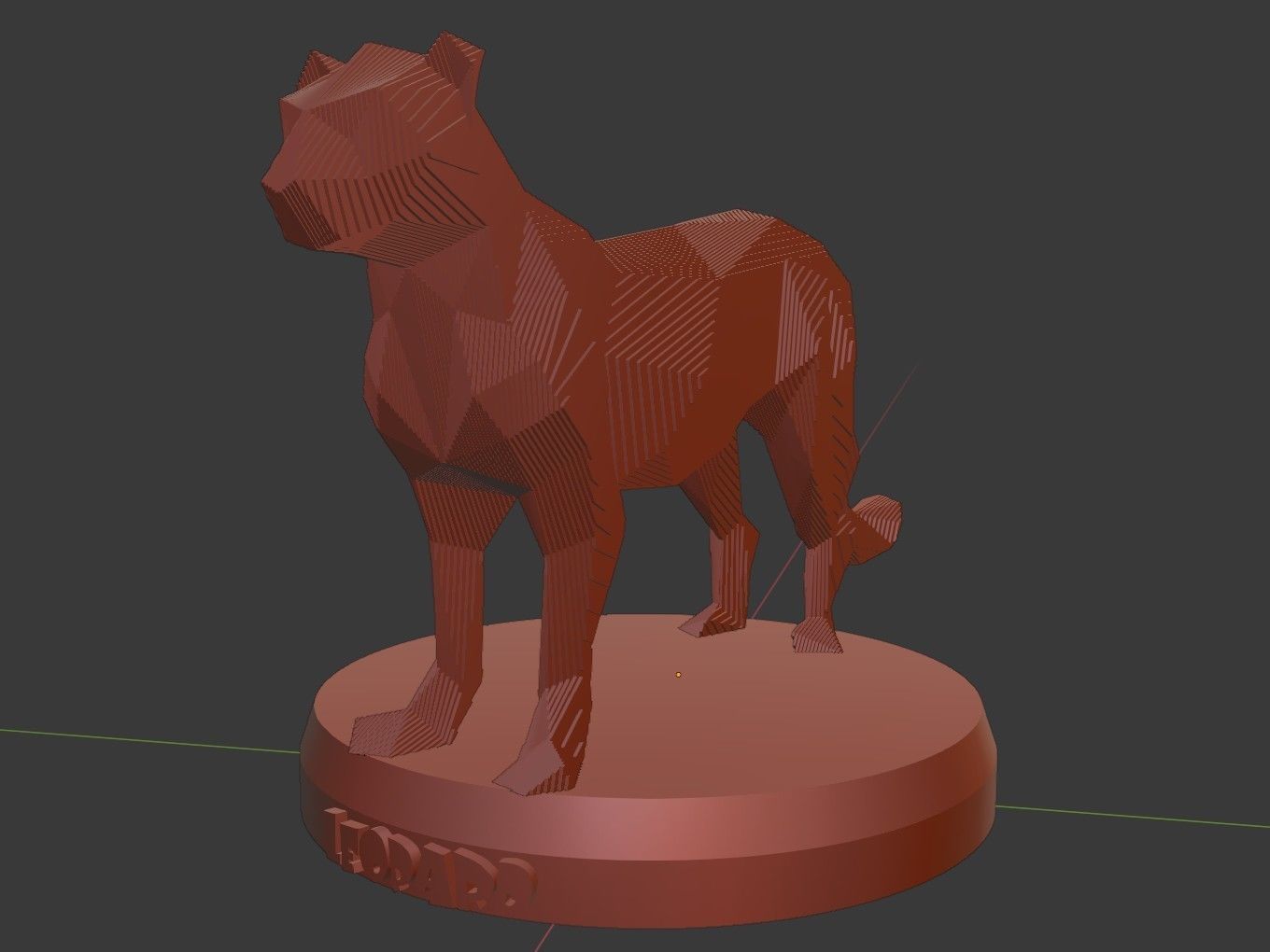Parametric Leopard Low-poly 3D model_10