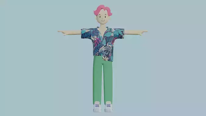 Fashion boy Cartoon Character