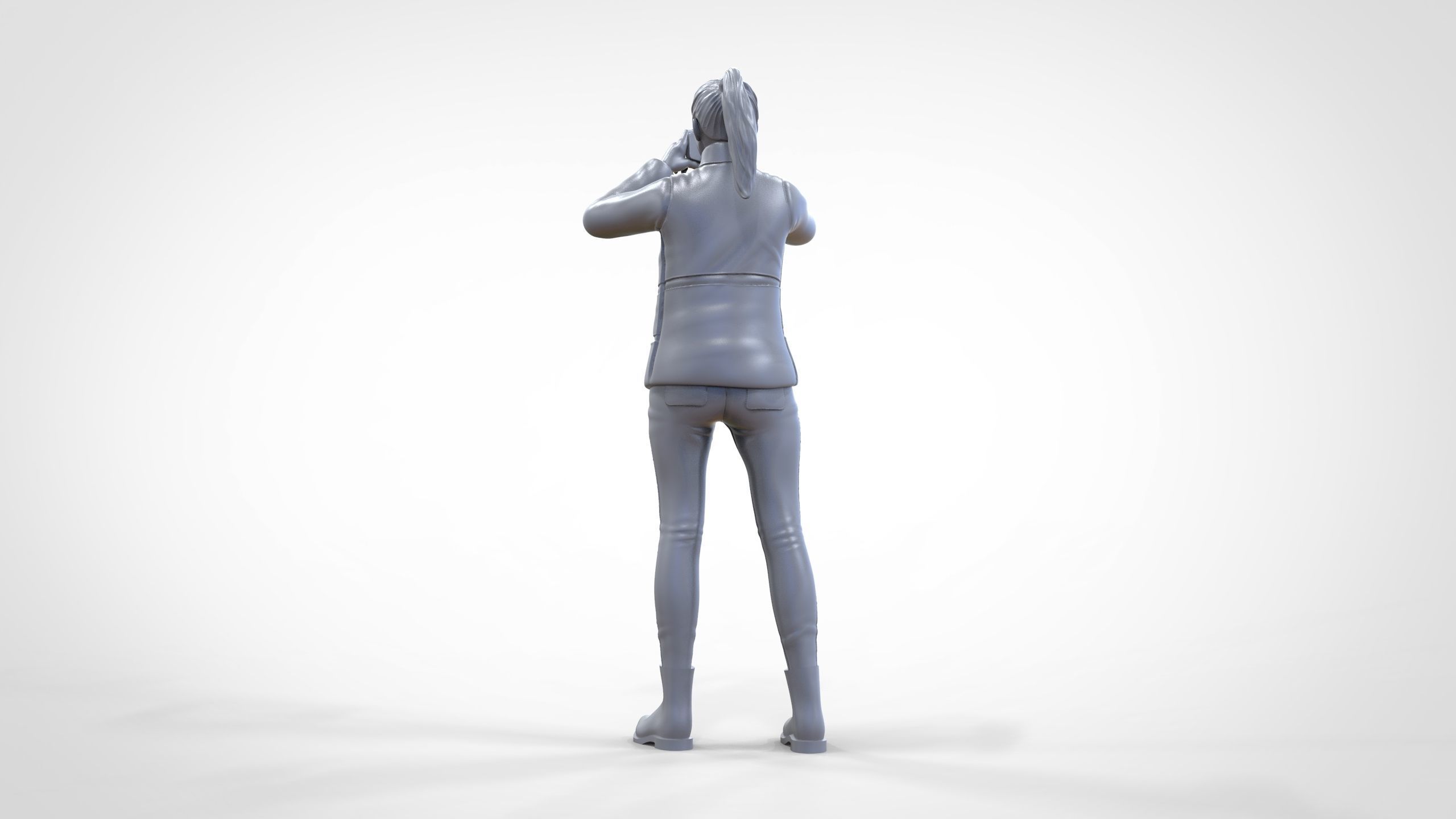 N9 Tourist on Ship taking photo with smartphone Camera 3D print model_25