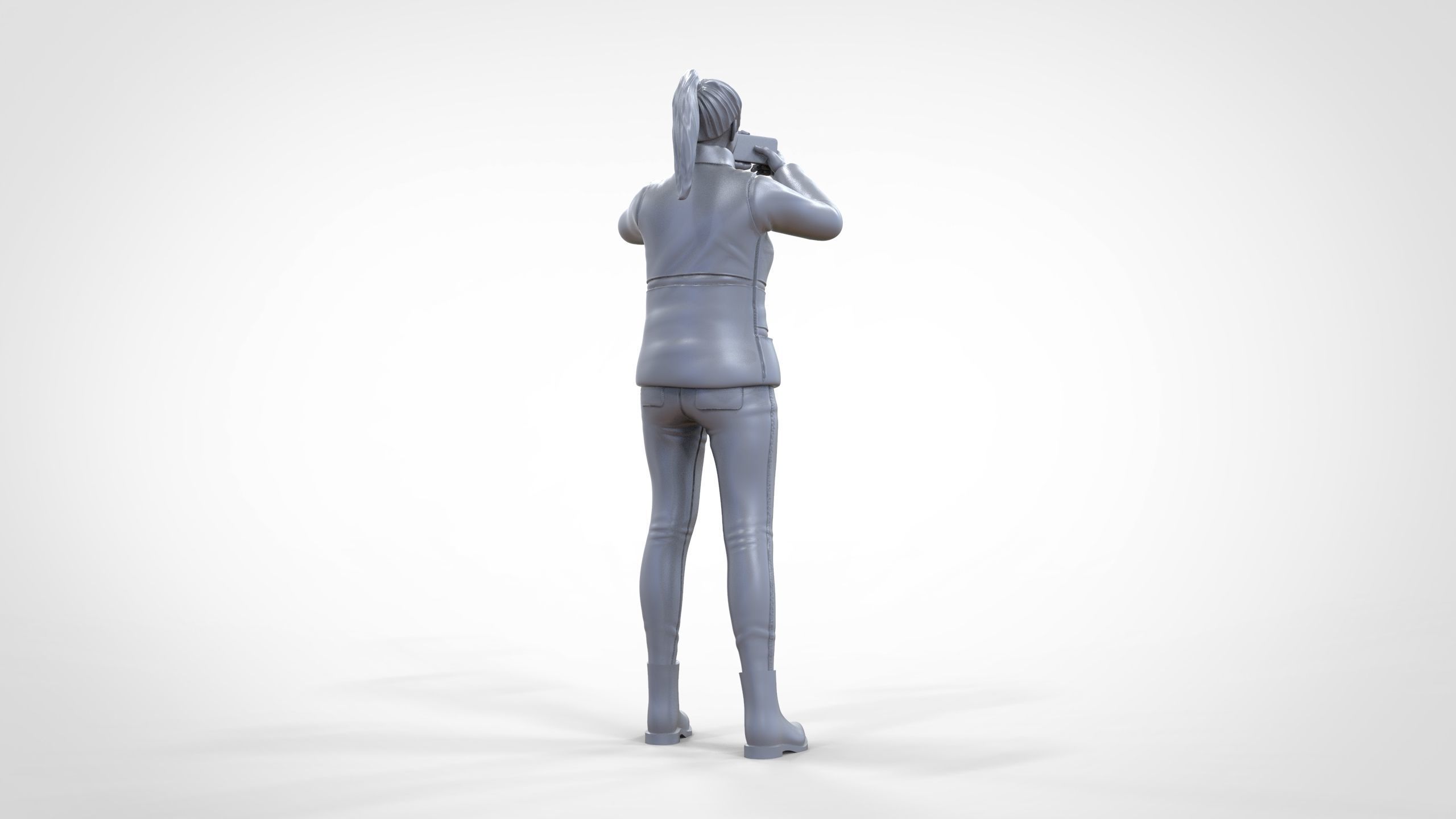 N9 Tourist on Ship taking photo with smartphone Camera 3D print model_24