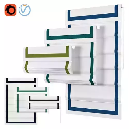 Roman Curtains 24 LOGANOVA Shades LUXURY CUSTOM WHITE