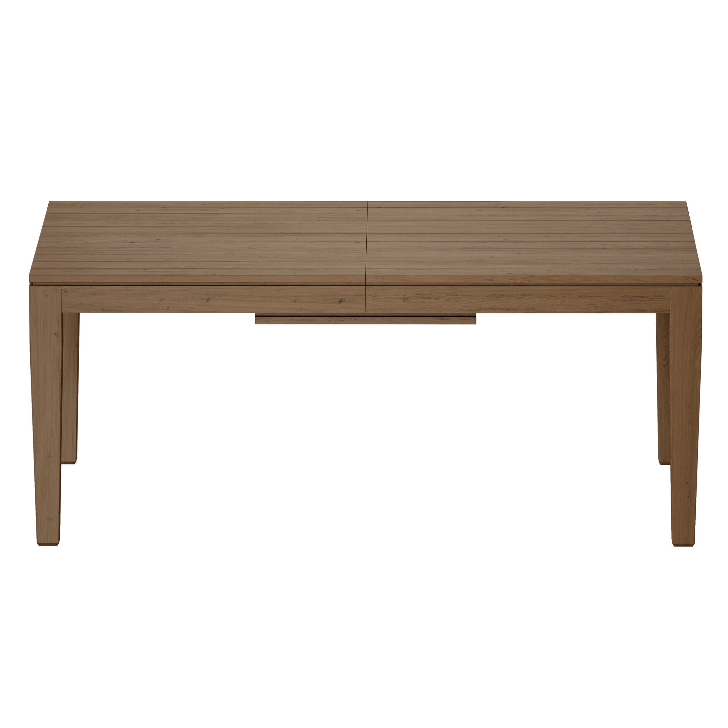 Morris Ash Grey Reclaimed Wood Extension Dining Table 3D model_5