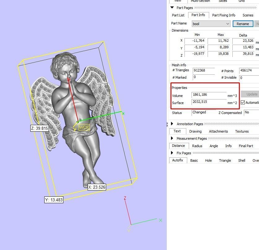 Pendant angel pray wings gems  3D print model_8