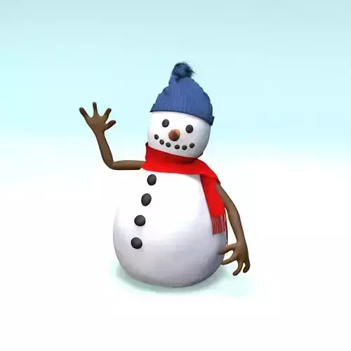 cartoon snowman