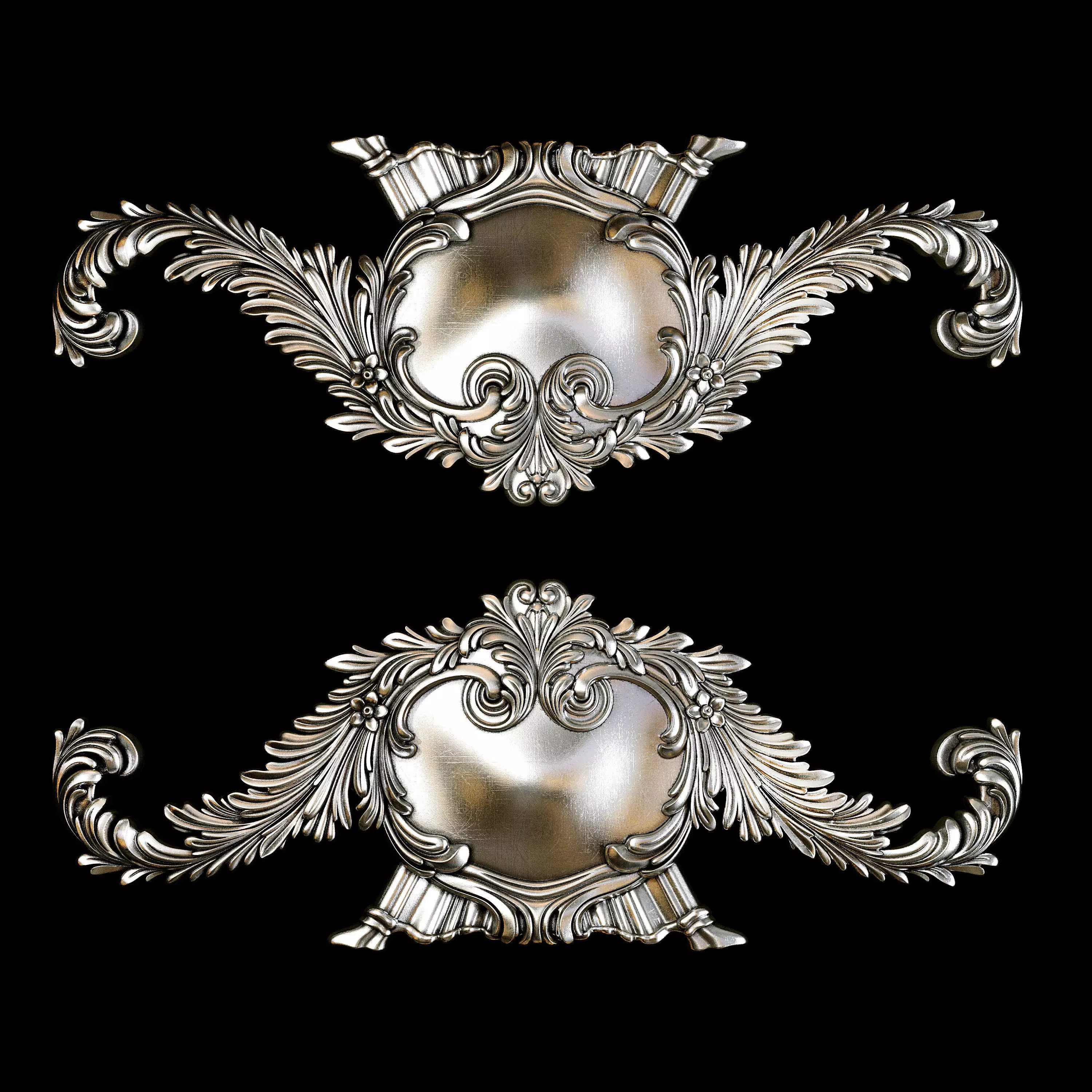 Classic carved 062 3D model_0