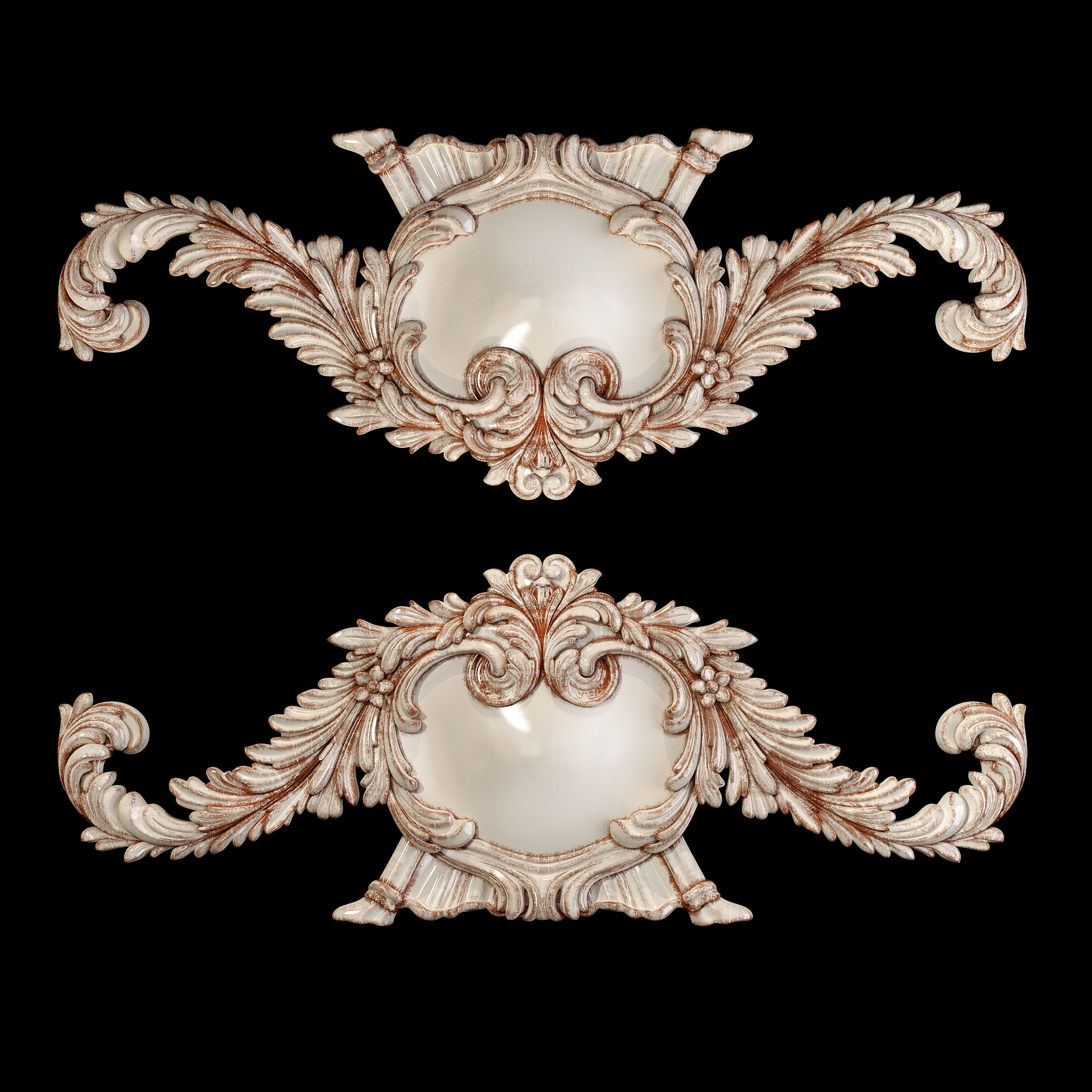 Classic carved 062 3D model_2