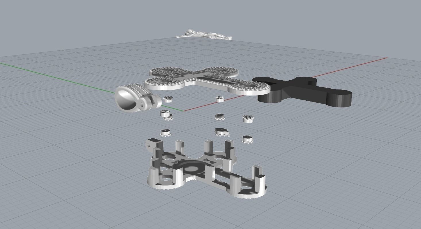 Orthodox cross 3D print model_5