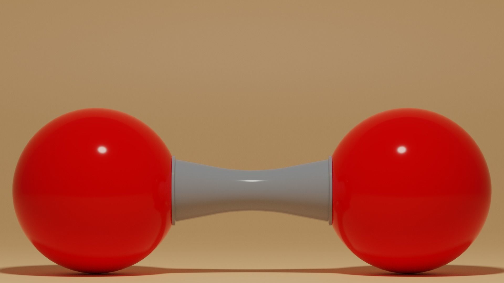 O2 Oxygen Molecule Low-poly 3D model_1
